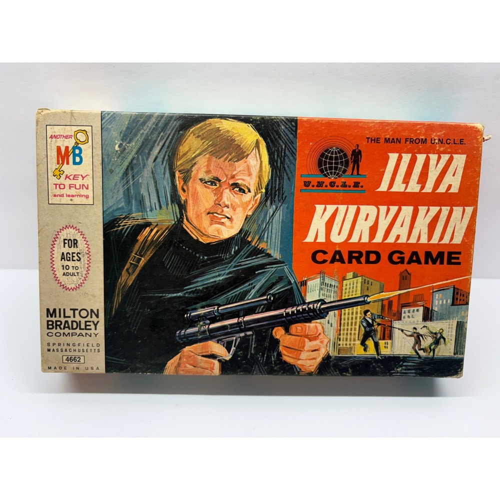 Vintage Man From UNCLE Illya Kuryakin Card Game Milton Bradley 4662 1960s Spy